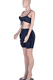 Women Slip Shorts Sets Spring Summer Midriff Backless Sport Two-Pieces WMZ2419