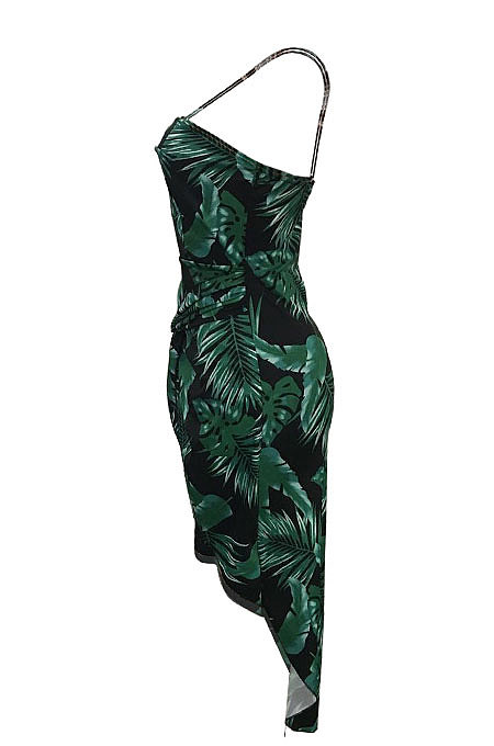 Fashion Womne Digital Printing Mini Dress YSH6048