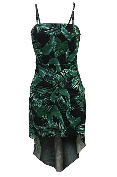 Fashion Womne Digital Printing Mini Dress YSH6048