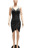 Bling Bling Sexy Ruffle Cultivate One's Morality Irregular Club Mini Dress WMZ2516