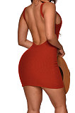 Women Thread Slip Backless Cultivate One's Morality Sexy Mini Dress WMZ2615