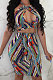 Fashion Women Sexy Hang A Neck Skirts Sets YSH6005