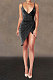 Bling Bling Sexy Ruffle Cultivate One's Morality Irregular Club Mini Dress WMZ2516