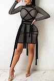 Womenswear Sexy Net Yarn Mini Dress MTY6506