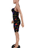 Cute Lips Printed Slip Mini Dress PU6061