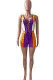 Bind Rib Spliced Sport Casual Shorts Sets NK223