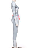 Printing Contrast Color Long Sleeve Sport Fitness Suit Sets SX1735104