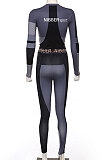 Printing Contrast Color Long Sleeve Sport Fitness Suit Sets SX1735104