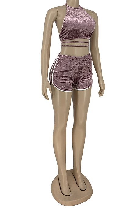 Kored Velvet Bind Chinese-Style Chest Covering Type Two-Piece LY008