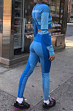 Printing Contrast Color Long Sleeve Sport Fitness Suit Sets SX1735104
