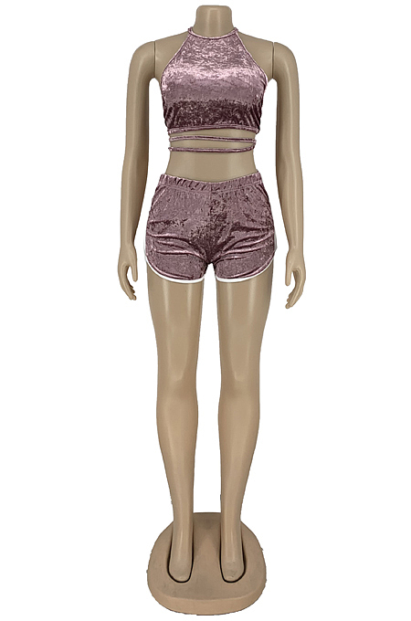 Kored Velvet Bind Chinese-Style Chest Covering Type Two-Piece LY008