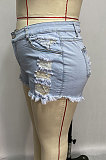 Hole Microtassel Jeans Shorts XQ1097