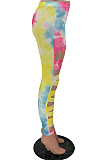 Personality Tie Dye Hurnt Flower Casual Pants LY012