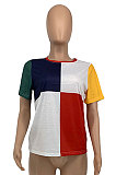 Trendy Casual Color Women Short Sleeves T Shirts GLS8099