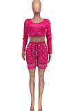 Summer Women Fashion Casual Sport Shorts Sets GLS8125