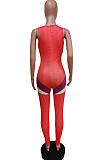 Positioning Print Dew Muscle Sports Jumpsuits F8339