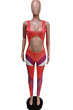 Positioning Print Dew Muscle Sports Jumpsuits F8339