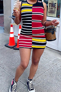 Fashion Paint Cans Positioning Print Dresses QL6019