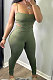 Pure Color Slip Tight Short Sleeve Pants Sets AD0303