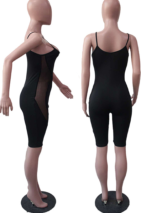 Sexy Casual Sling Prue Color Jumpsuits QL6007