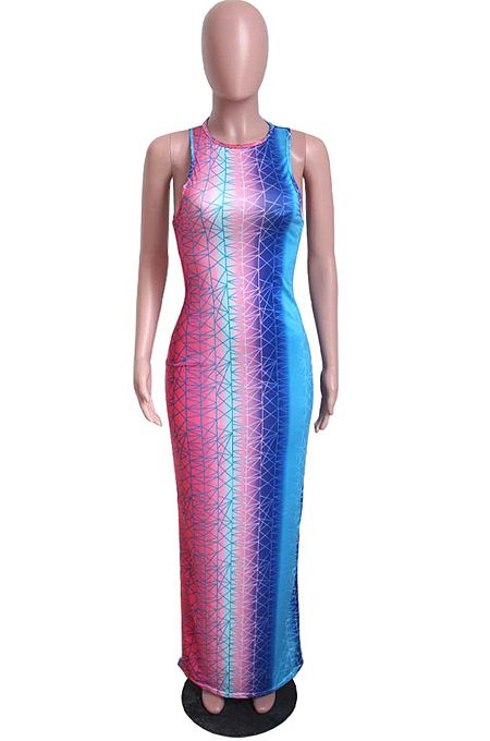 Fashion Casual Article Star Print Dresses QL6011