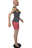 Fashion Paint Cans Positioning Print Dresses QL6019