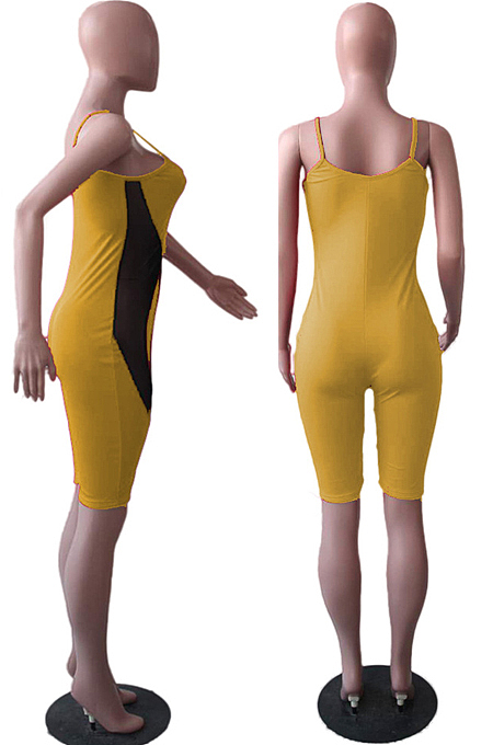 Sexy Casual Sling Prue Color Jumpsuits QL6007