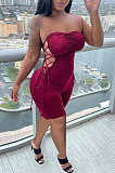 Fashion Casual Fold Bind Jumpsuit Shorts SQ946