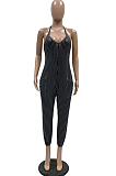 Casual Stripe Sling Sexy Jumpsuits QL6005 