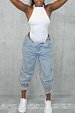 Sexy Off Shoulder Cultivate One's Morality Sling Prue Color Jumpsuit SYY8053