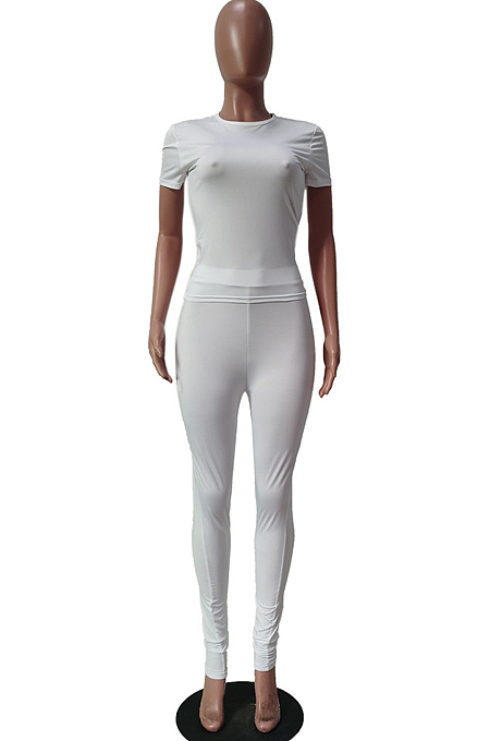 Super Elastic Prue Color Cultivate One's Morality Casual Two-Piece TRS1115