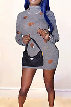 Fashion Sexy Hole Casual Dresses ZNN9041
