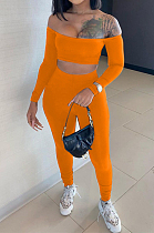 Prue Color A Word Shoulder Even The Sleeve Bood Tude Top Sports Two-Piece TRS1118