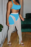 Sexy Net Yarn Joining Together Sports Two-Piece TRS1113