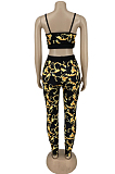 Fashion Print Sports Casual Sling Two-Piece ZNN9039