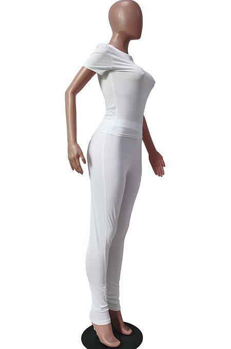 Super Elastic Prue Color Cultivate One's Morality Casual Two-Piece TRS1115