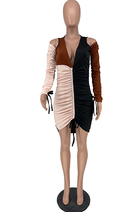 Fashion Polyester Personaity Joining Together Dresses ZNN8019