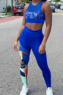 Sexy Print Sports Casual Two-Piece ZNN8018