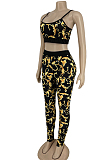 Fashion Print Sports Casual Sling Two-Piece ZNN9039