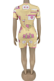 Personality Print Casual The Home Jumpsuits ZNN8032