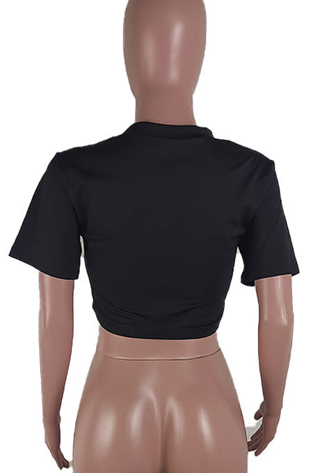 Round Neck Printing Top T Shirts BLE2243
