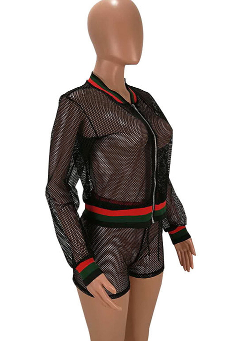 Summer Sexy Mesh Screw Thresd Two-Piece HHM6508