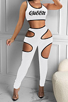 Offset Printing Package Edge Sport Casual Pants Sets NK220