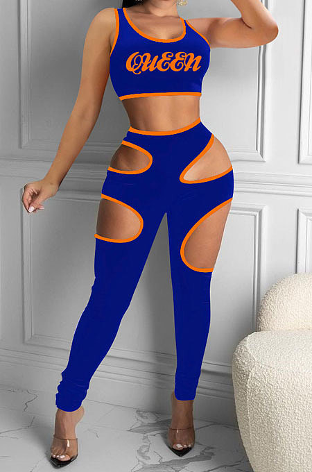 Offset Printing Package Edge Sport Casual Pants Sets NK220