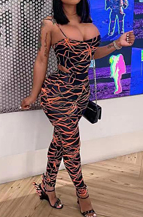 Sexy Tight Sling Tie Dye Two-Piece TD8016