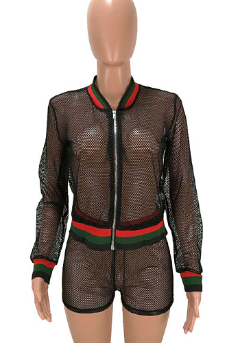 Summer Sexy Mesh Screw Thresd Two-Piece HHM6508
