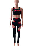 Offset Printing Package Edge Sport Casual Pants Sets NK220