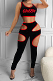 Offset Printing Package Edge Sport Casual Pants Sets NK220