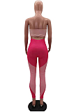 Fshion Casual Positioning Print Spliced Boob Tube Top Bind Jumpsuits HHM6505