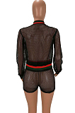 Summer Sexy Mesh Screw Thresd Two-Piece HHM6508